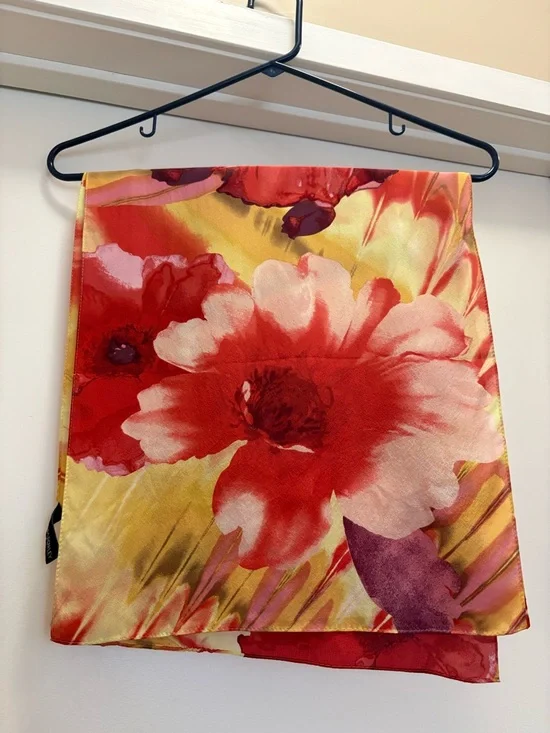 Cynthia Rowley Floral Silk Scarf - Picture 3 of 3